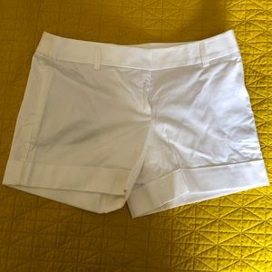 Size 8 Women’s Express White Cuffed Shorts